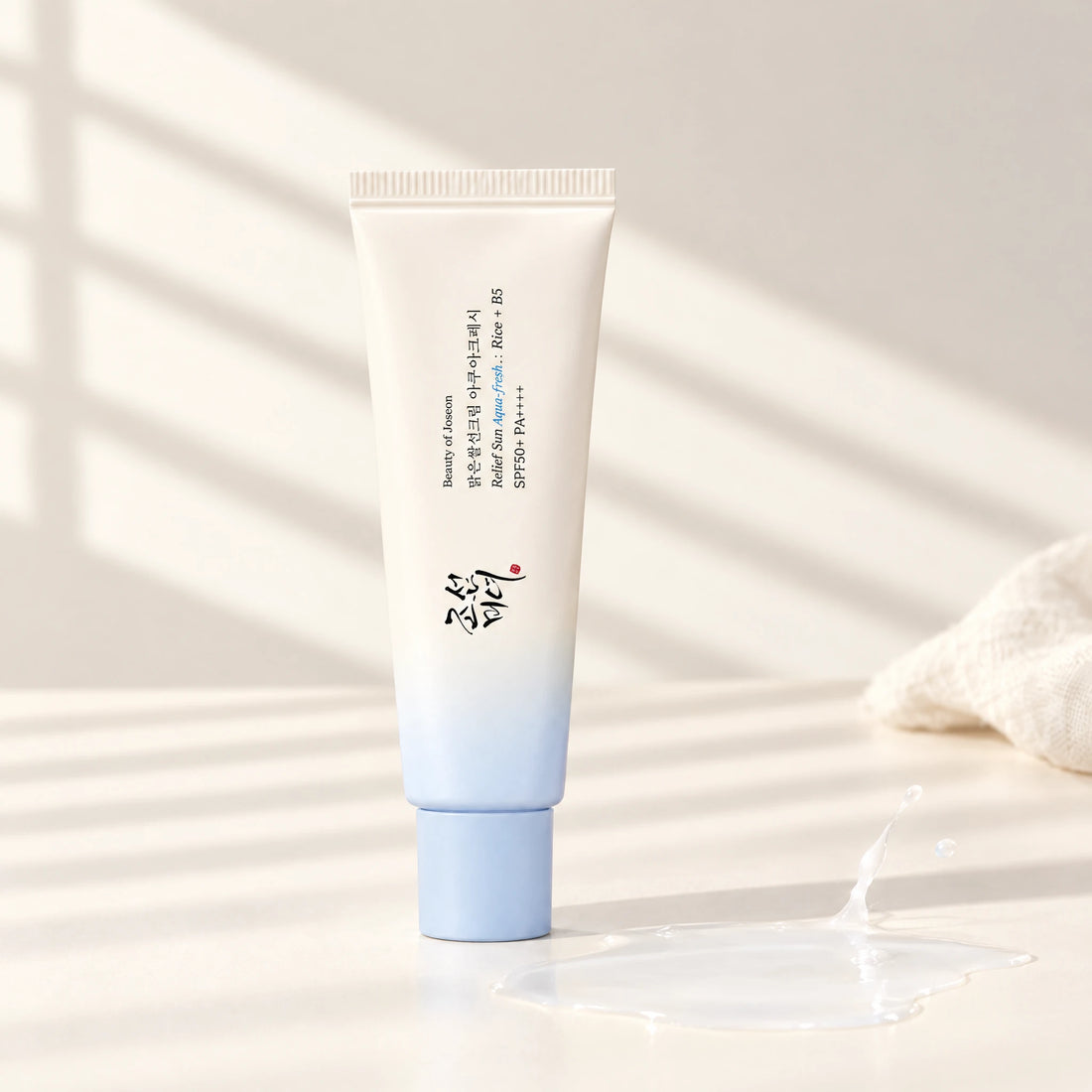 Beauty of Joseon Relief Sun Aqua-Fresh : Rice + B5 (SPF50+ PA++++) 50ml tube, front packshot