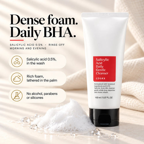 COSRX Salicylic Acid Daily Gentle Cleanser, why this one, key benefits
